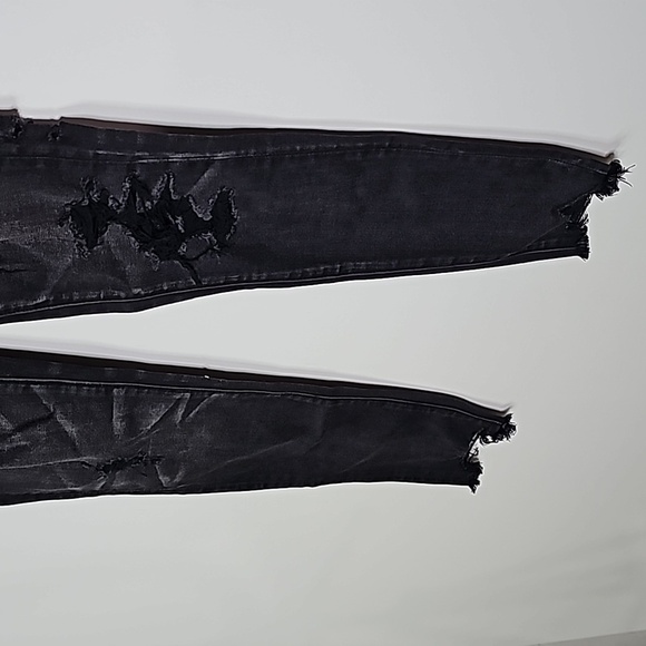 American Eagle black super stretch X size 0 high rise jeggings - Picture 4 of 8